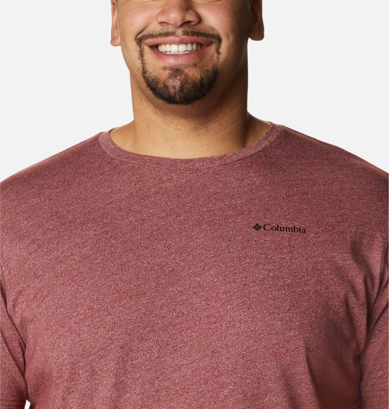 Men's Columbia Thistletown Hills Short Sleeve T Shirts Red | Plus Size CA-YL56C